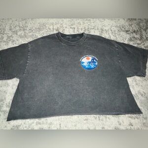 Pacsun Natives of the Golden Coast Graphic Oversized T-Shirt Black Size: Large